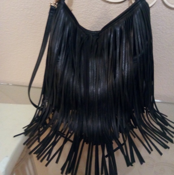H&M Handbags - H&M  Black Fringe Bag
